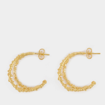 Shop Alighieri The Crumbling Rock Hoop Earrings In Gold