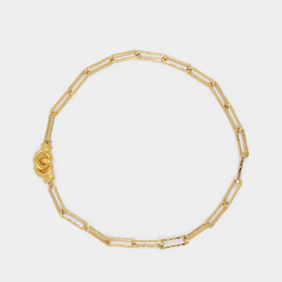Shop Alighieri The Molten Link Layer Necklace In Gold