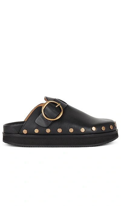 Isabel Marant Stud-embellished Leather Mules In Black