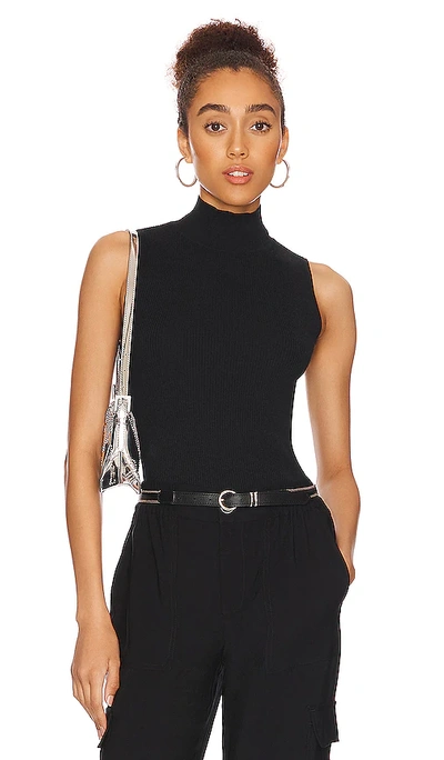 Shop Sanctuary Sleeveless Mock Neck Top In Black