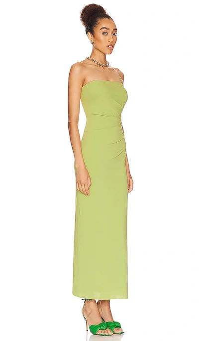 Shop Bec & Bridge Myla Strapless Dress In Lime