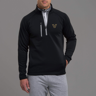 Zero Restriction Vanderbilt | Z500 1/4 Zip Pullover | Collegiate In Black/metallic Silver