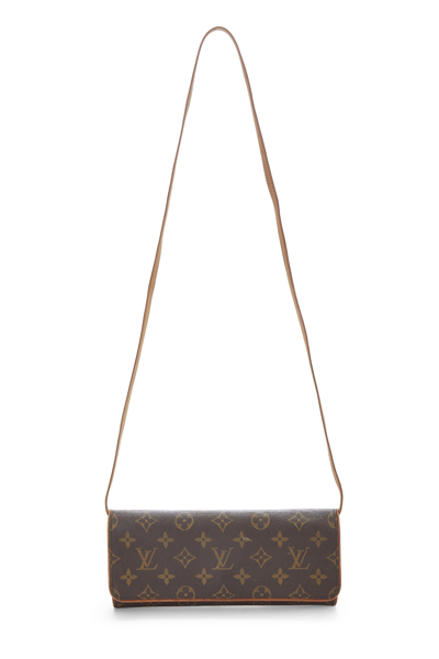 Pre-owned Louis Vuitton Monogram Canvas Pochette Twin Gm