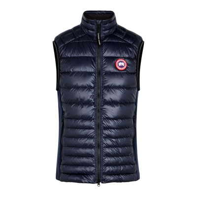 Shop Canada Goose Hybridge Lite Navy Quilted Shell Gilet, Navy, Shell Gilet In Blue