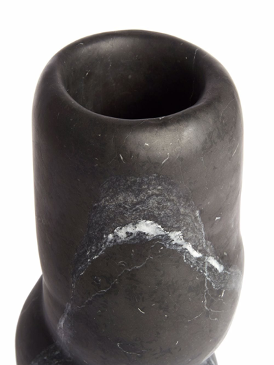 Shop Bloc Studios Fatrolls Marble Vase In Black