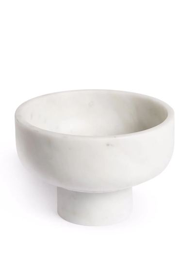 Shop Bloc Studios Lotte Marble Bowl In White