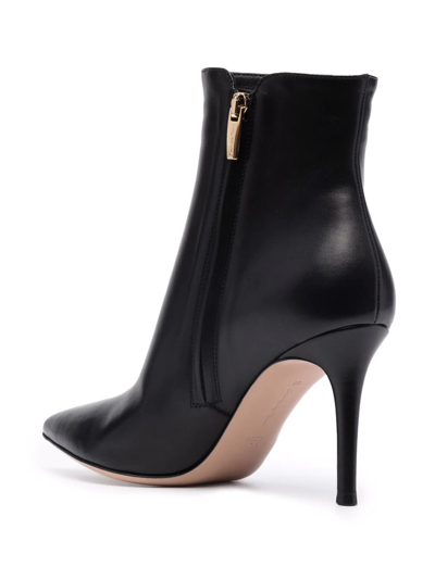 Shop Gianvito Rossi Pointed 90mm Boots In Schwarz