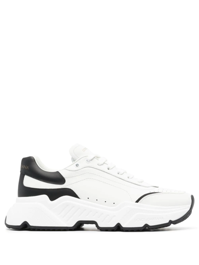 Shop Dolce & Gabbana Daymaster Low-top Sneakers In White