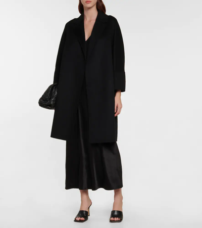 Shop 's Max Mara Arona Wool Coat In Black