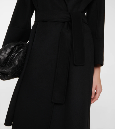 Shop 's Max Mara Arona Wool Coat In Black