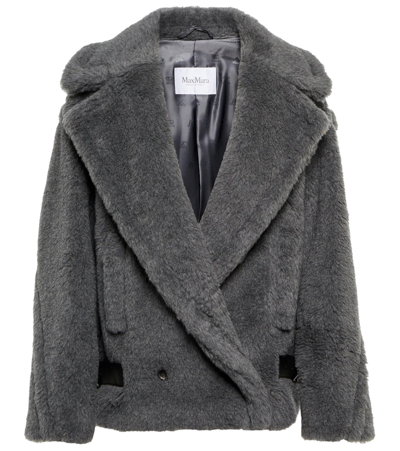 Shop Max Mara Rosita Wool-blend Jacket In Grigio
