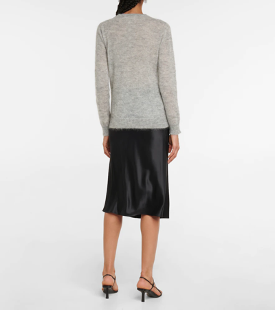 Shop Max Mara Ocra Mohair-blend Sweater In Grey