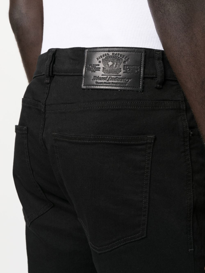 Shop Diesel Mid-rise Bootcut-leg Jeans In Black