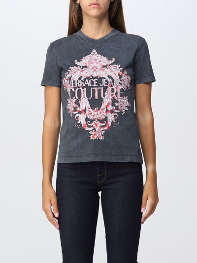 Shop Versace Jeans Couture T-shirt  Woman Color Grey