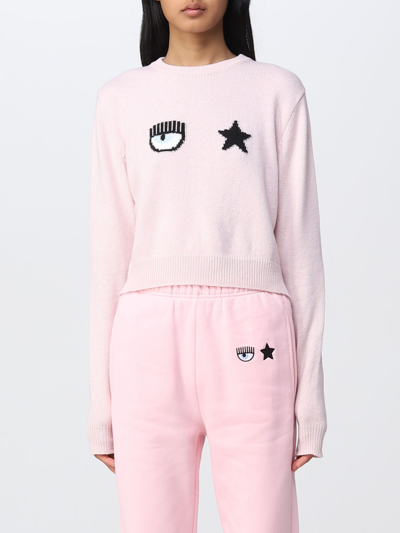 Shop Chiara Ferragni Sweater  Woman Color Pink