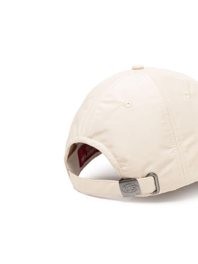 Shop Parajumpers Logo-embroidered Baseball Cap In Neutrals