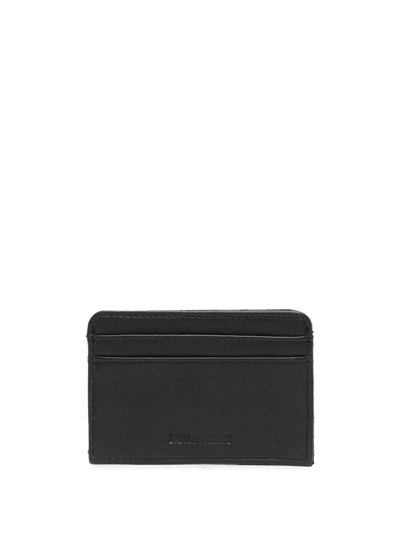 Zadig & Voltaire Logo-plaque Lambskin Wallet In Schwarz