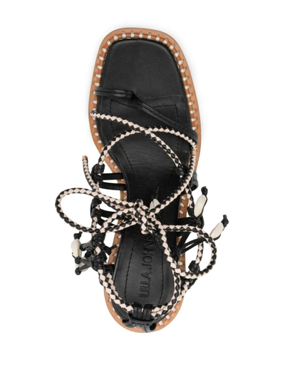 Shop Ulla Johnson Cora Seashell Heeled Sandals In Schwarz