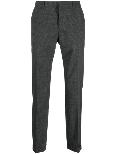 Shop Paul Smith Wool Straight-leg Trousers In Schwarz
