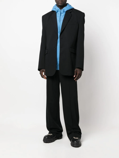 Vetements Oversize Single-breasted Blazer In Black