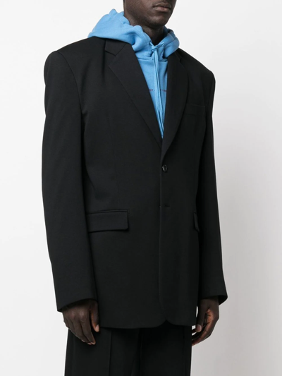 Vetements Oversize Single-breasted Blazer In Black