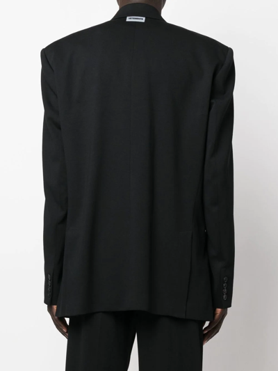 Shop Vetements Oversize Single-breasted Blazer In Black