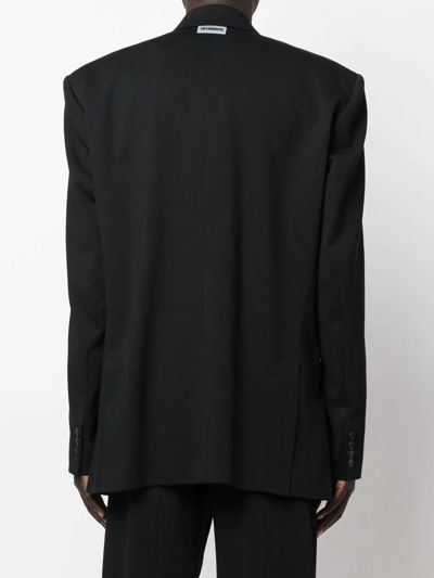 Vetements Oversize Single-breasted Blazer In Black