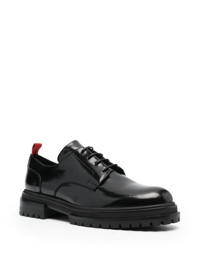 Shop 424 Patent-leather Oxford Shoes In Schwarz