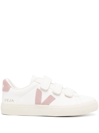Shop Veja Recife Touch-strap Sneakers In Weiss