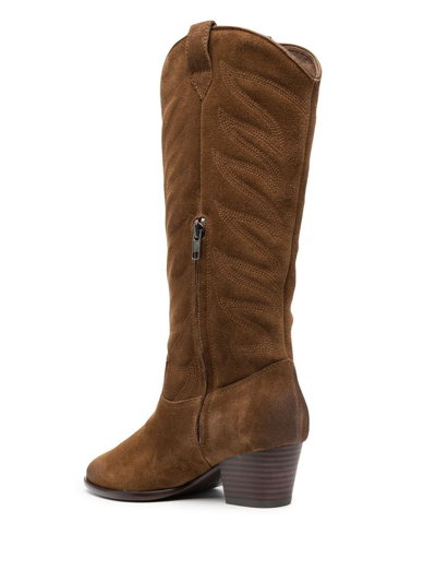 Shop Ash Heaven Knee-length Cowboy Boots In Braun