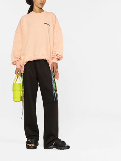 Ambush Multi Cord Crew Neck Sweatshirt In Orange