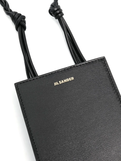 Shop Jil Sander Foil-print Phone Holder In Schwarz