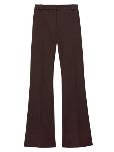 Shop Frame Le High Flare Trousers In Americano