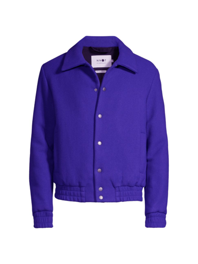 Shop Nn07 Men's Dean 8272 Wool Jacket In Cobalt