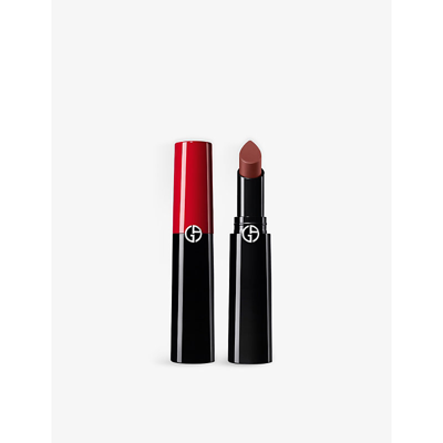 Shop Giorgio Armani Brown Lip Power Lipstick 3.1g In 203