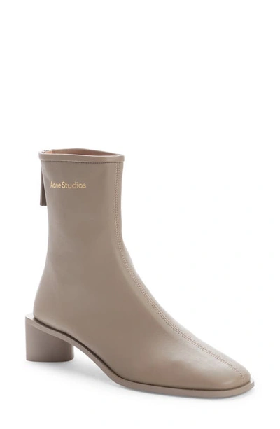 Shop Acne Studios Bertine Bootie In Light Taupe