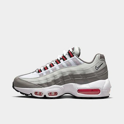 Shop Nike Big Kids' Air Max 95 Recraft Casual Shoes In Light Silver/black/flat Pewter/white