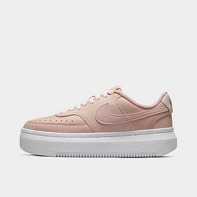 Shop Nike Women's Court Vision Alta Casual Shoes In Pink Oxford/white/light Soft Pink/pink Oxford