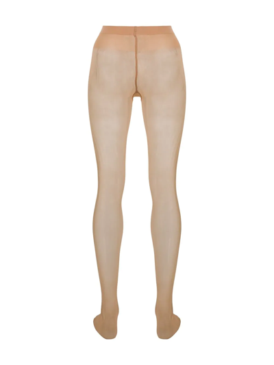 Shop Wolford Individual 10 Tights In Neutrals