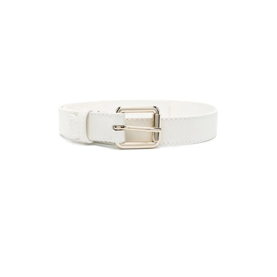 Shop Chloé Edith Calf Leather Belt In White