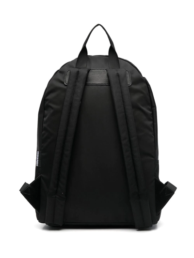 Shop Dsquared2 Milano Logo-print Backpack In Black