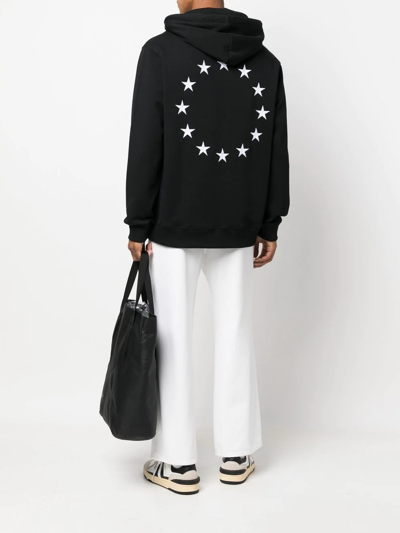Etudes Studio Logo-print Long-sleeve Hoodie In Black