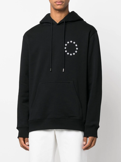 Etudes Studio Logo-print Long-sleeve Hoodie In Black