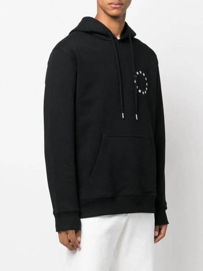 Etudes Studio Logo-print Long-sleeve Hoodie In Black