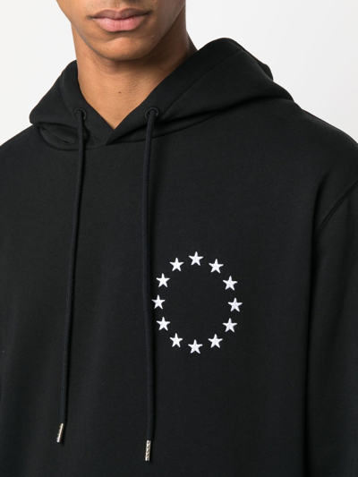 Etudes Studio Logo-print Long-sleeve Hoodie In Black