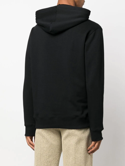 Shop Etudes Studio Klein Logo-print Cotton Hoodie In Black