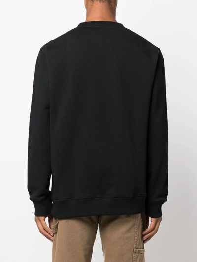 Shop Etudes Studio Logo-print Organic-cotton Sweatshirt In Black