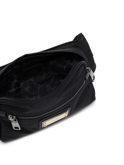 Shop Dolce & Gabbana Logo-plaque Belt Bag In Black