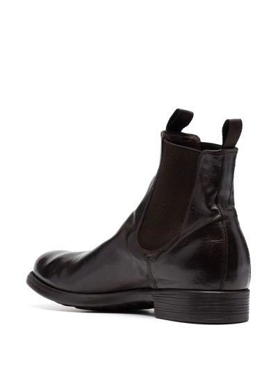 Shop Officine Creative Polished-leather Chelsea Boots In Brown