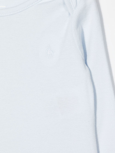 Shop Ralph Lauren Long-sleeve Cotton Body In Blue
